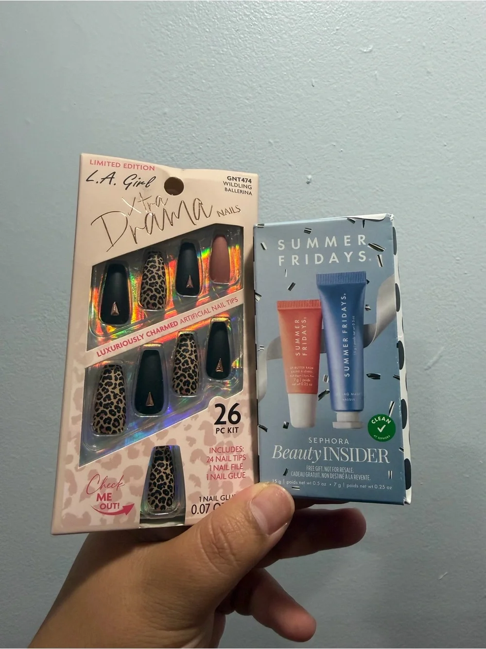 Summer Fridays bundle AND Leopard Press-On Nails – (26 PC Kit)